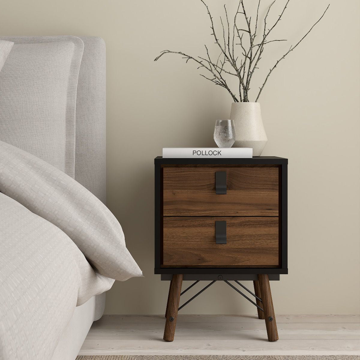 Wooden Bedroom Furniture Set With 3 Doors Wardrobe - Ry