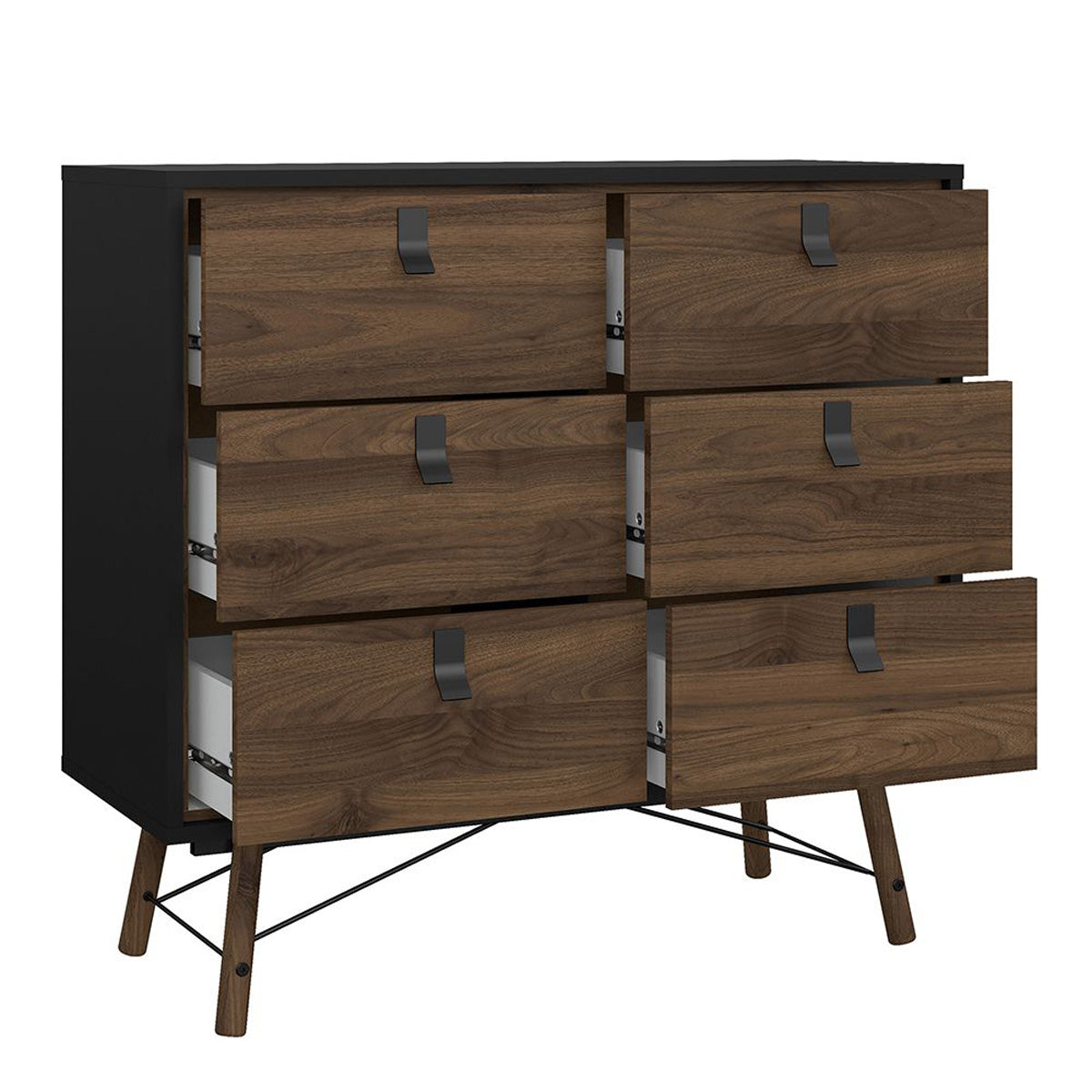 Wooden Bedroom Furniture Set With 3 Doors Wardrobe - Ry