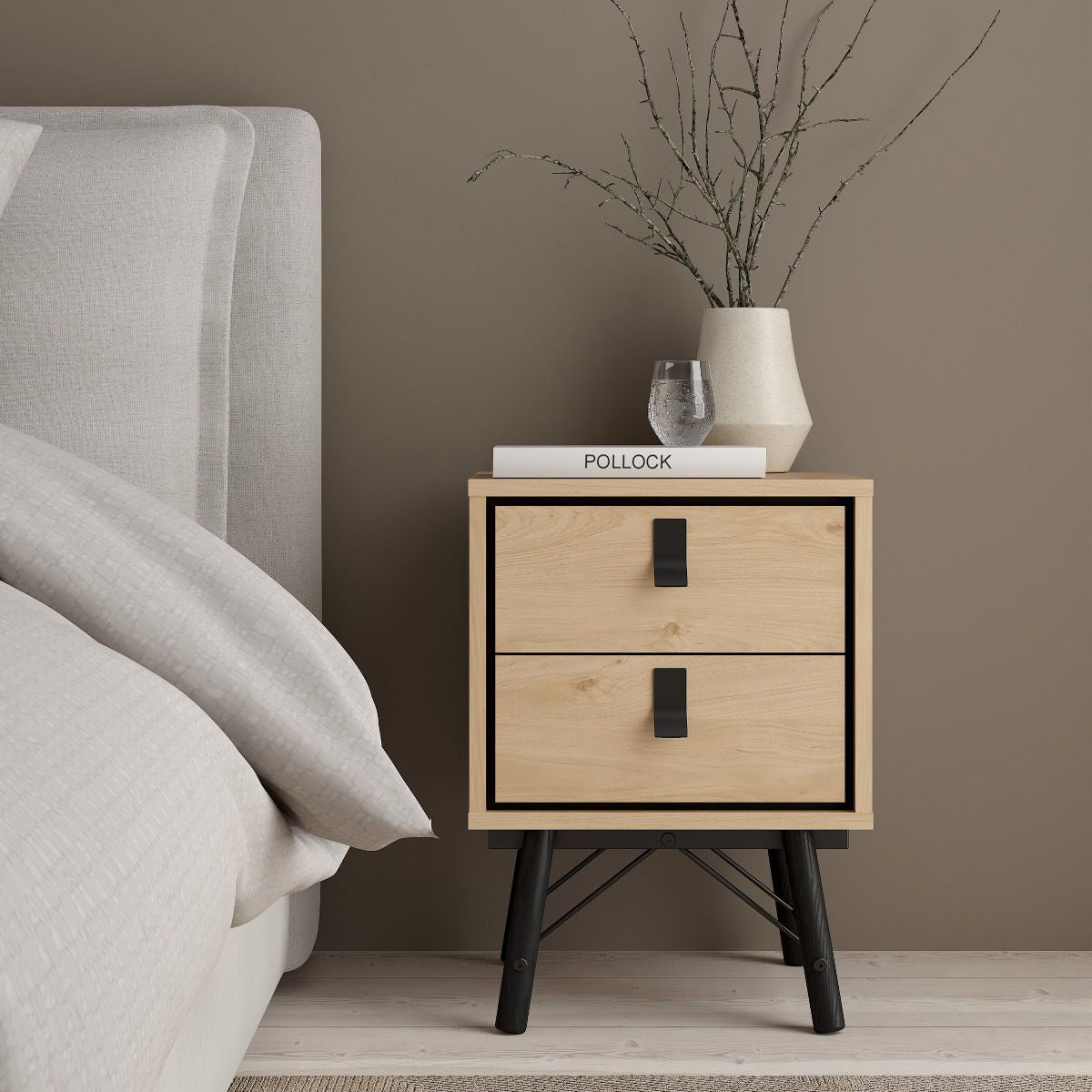 Wooden Bedroom Furniture Set With 3 Doors Wardrobe - Ry