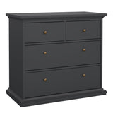 Wooden Bedroom Furniture Set 3 Piece With 2 Doors Wardrobe - Paris