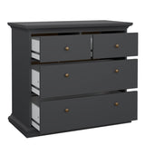 Wooden Bedroom Furniture Set 3 Piece With 2 Doors Wardrobe - Paris