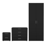 Wooden Bedroom Furniture Set 3 Piece With 2 Doors Wardrobe - Pepe