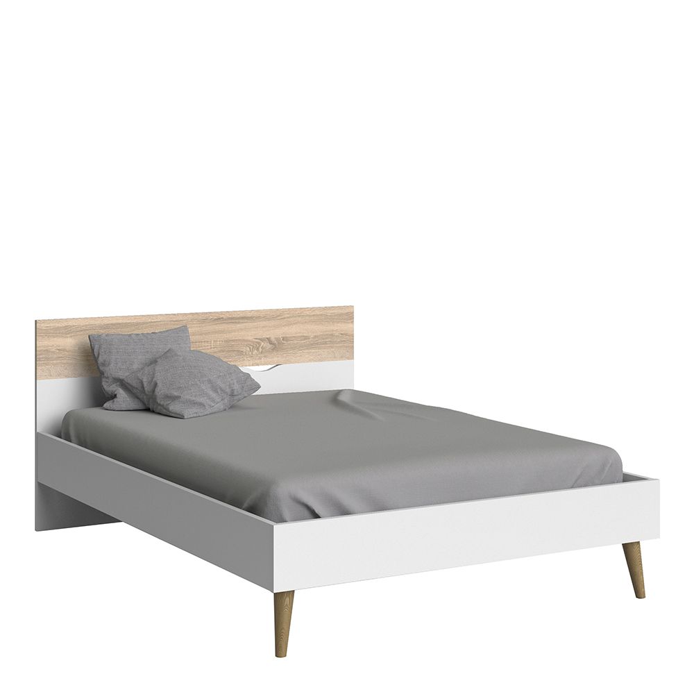 Wooden Bedroom Furniture Set 3 Piece With Double Bed - Oslo