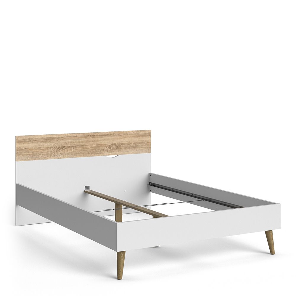 Wooden Bedroom Furniture Set 3 Piece With Double Bed - Oslo