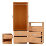 Wooden Bedroom Furniture Set 3 Piece - Polar
