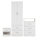 Wooden Bedroom Furniture Set 3 Piece - Polar
