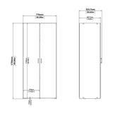 Wooden Bedroom Furniture Set 3 Piece - Space