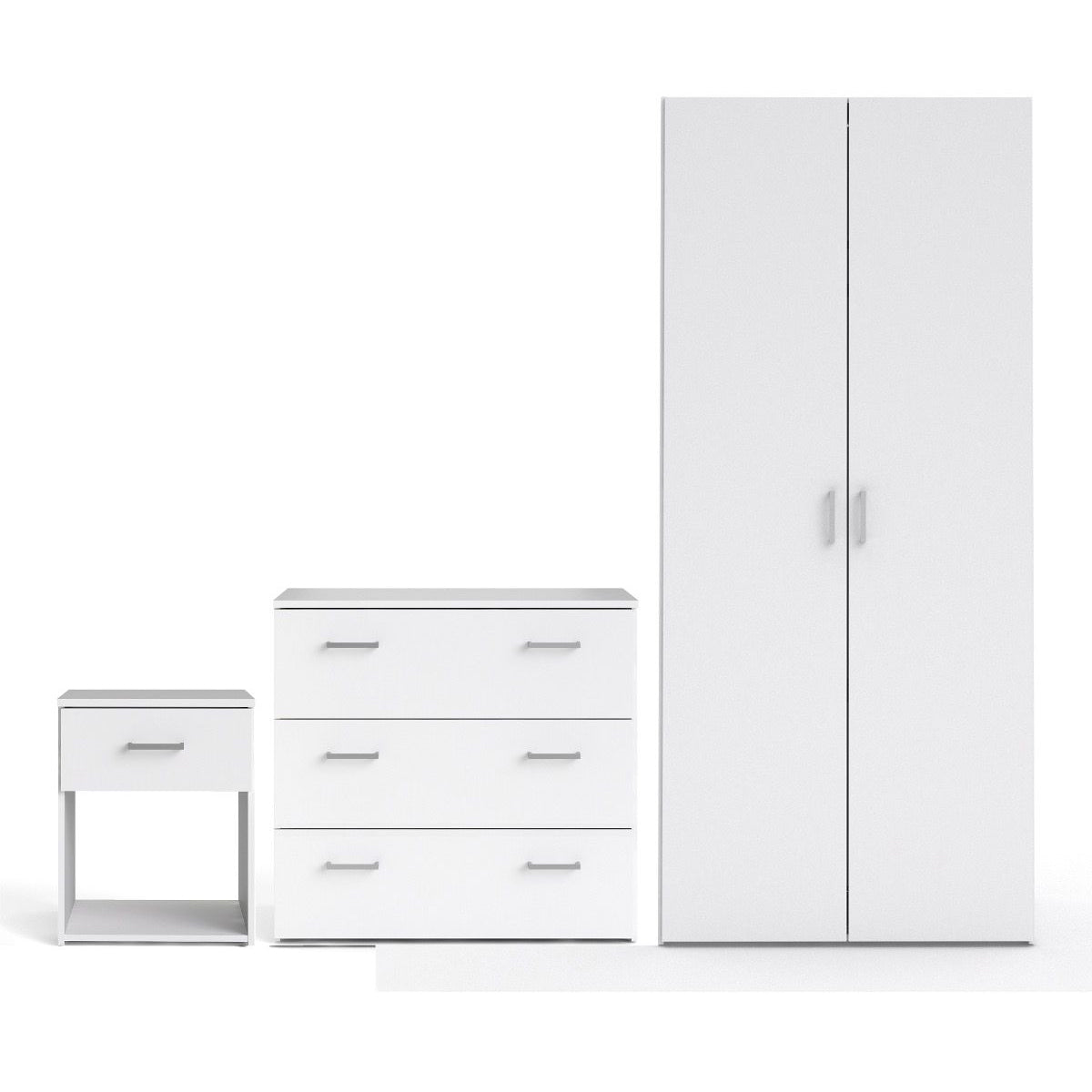 Wooden Bedroom Furniture Set 3 Piece - Space