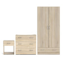 Wooden Bedroom Furniture Set 3 Piece - Space