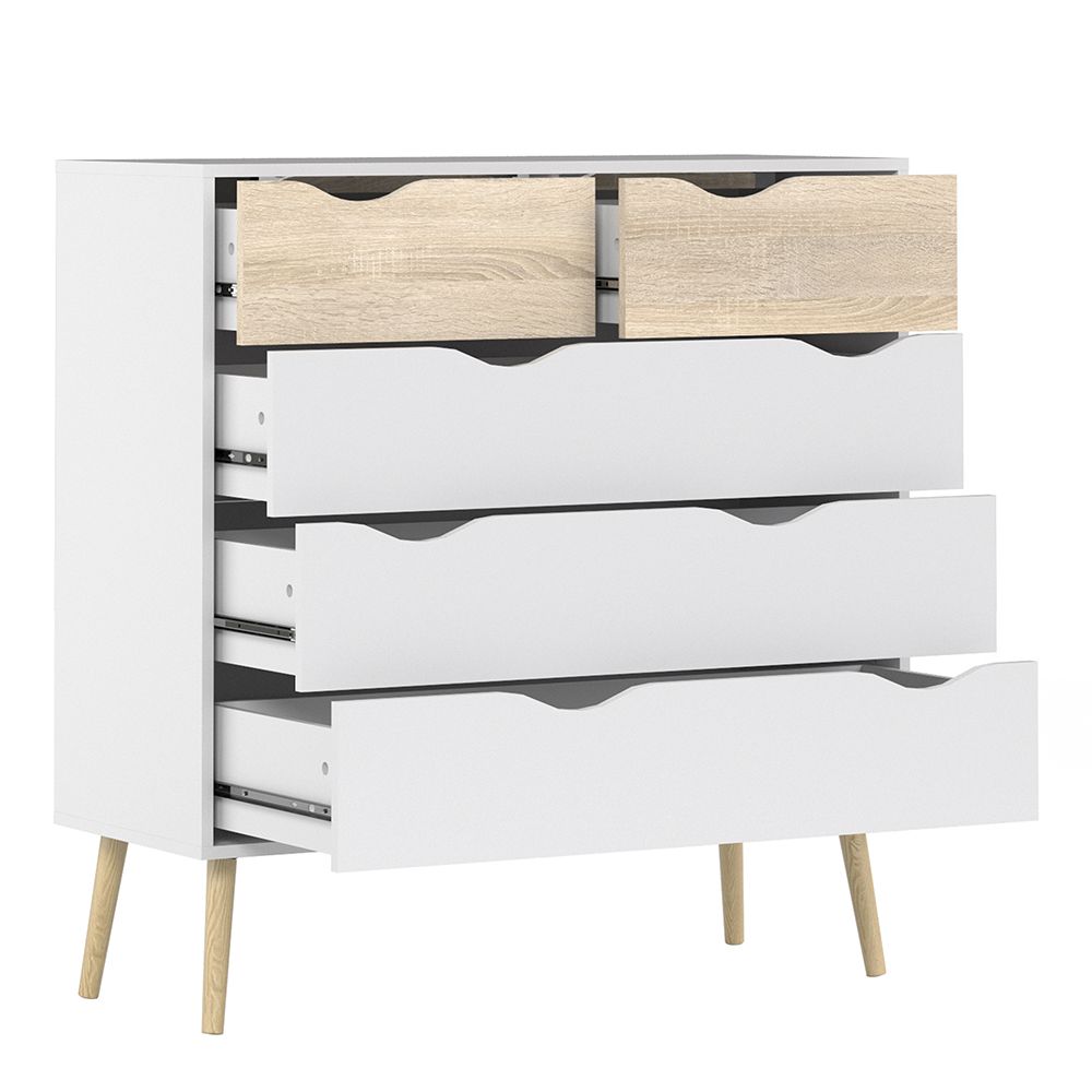 Wooden Bedroom Furniture Set 4 Piece With 2 Doors Wardrobe - Oslo
