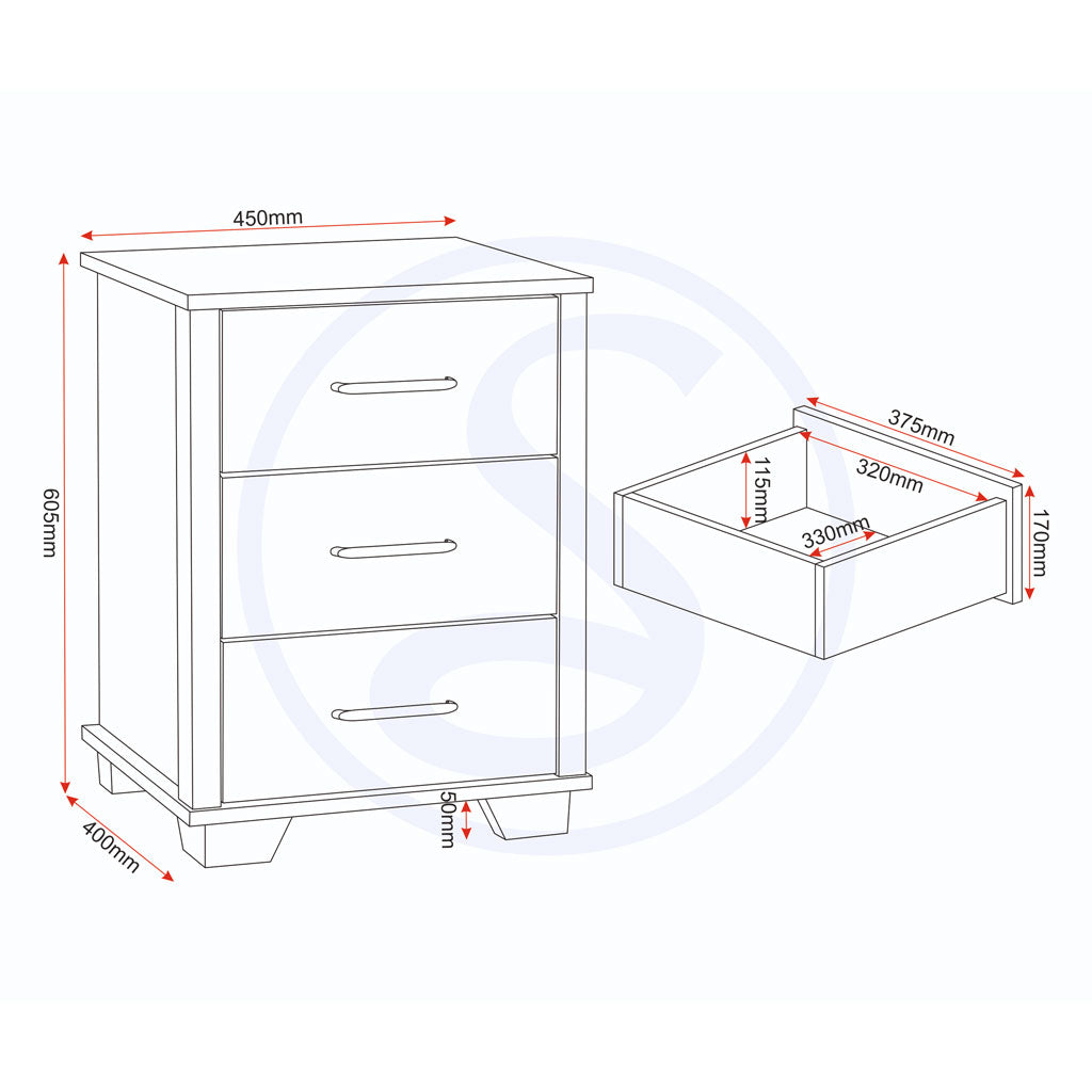 Wooden Bedroom Furniture Set - Oliver