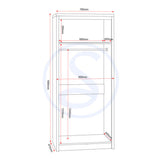 Wooden Bedroom Furniture Set - Seville