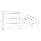 Wooden Bedroom Furniture Set - Seville