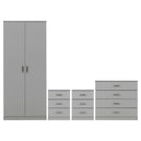 Wooden Bedroom Furniture Set With 2 Doors Wardrobe - Dakota
