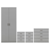 Wooden Bedroom Furniture Set With 2 Doors Wardrobe - Dakota