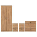 Wooden Bedroom Furniture Set With 2 Doors Wardrobe - Dakota