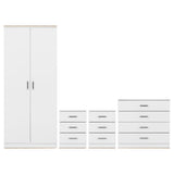 Wooden Bedroom Furniture Set With 2 Doors Wardrobe - Dakota