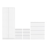 Wooden Bedroom Furniture Set With 2 Doors Wardrobe - Malvern