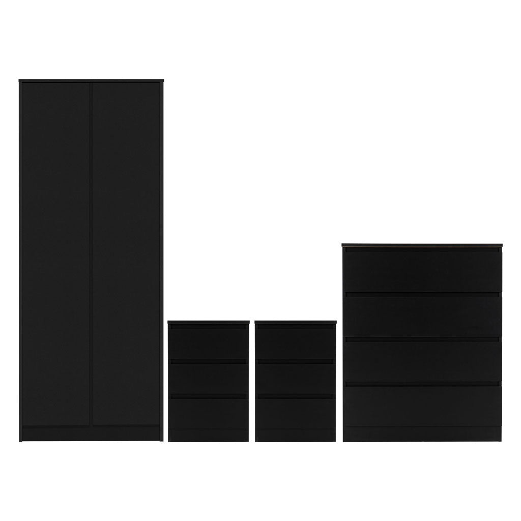 Wooden Bedroom Furniture Set With 2 Doors Wardrobe - Malvern