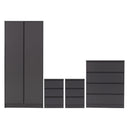 Wooden Bedroom Furniture Set With 2 Doors Wardrobe - Malvern