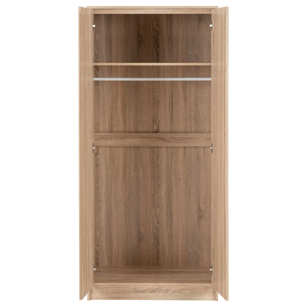 Wooden Bedroom Furniture Set With 2 Doors Wardrobe - Malvern