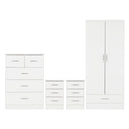 Wooden Bedroom Furniture Set With 2 Doors Wardrobe - Nevada