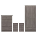 Wooden Bedroom Furniture Set With 2 Doors Wardrobe - Nevada