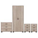 Wooden Bedroom Furniture Set With 2 Doors Wardrobe - Oliver