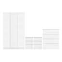 Wooden Bedroom Furniture Set With 3 Doors Wardrobe - Malvern