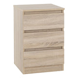 Wooden Bedroom Furniture Set With 3 Doors Wardrobe - Malvern