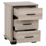 Wooden Bedroom Furniture Set With 3 Doors Wardrobe - Oliver