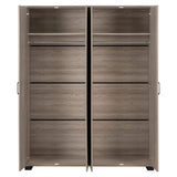 Wooden Bedroom Furniture Set With 4 Doors Wardrobe - Oliver