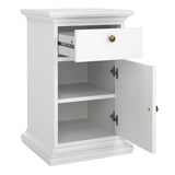 Wooden Bedside cabinet With 1 Door And 1 Drawer - Paris