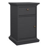 Wooden Bedside cabinet With 1 Door And 1 Drawer - Paris
