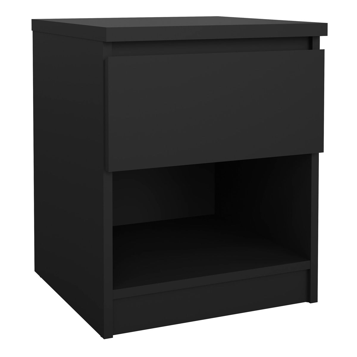 Wooden Bedside Cabinet With 1 Drawer And 1 Shelf - Naia