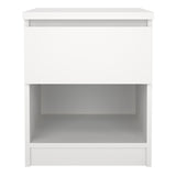 Wooden Bedside Cabinet With 1 Drawer And 1 Shelf - Naia