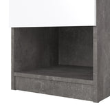 Wooden Bedside Cabinet With 1 Drawer And 1 Shelf - Naia