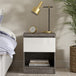 Wooden Bedside Cabinet With 1 Drawer And 1 Shelf - Naia