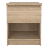 Wooden Bedside Cabinet With 1 Drawer And 1 Shelf - Naia