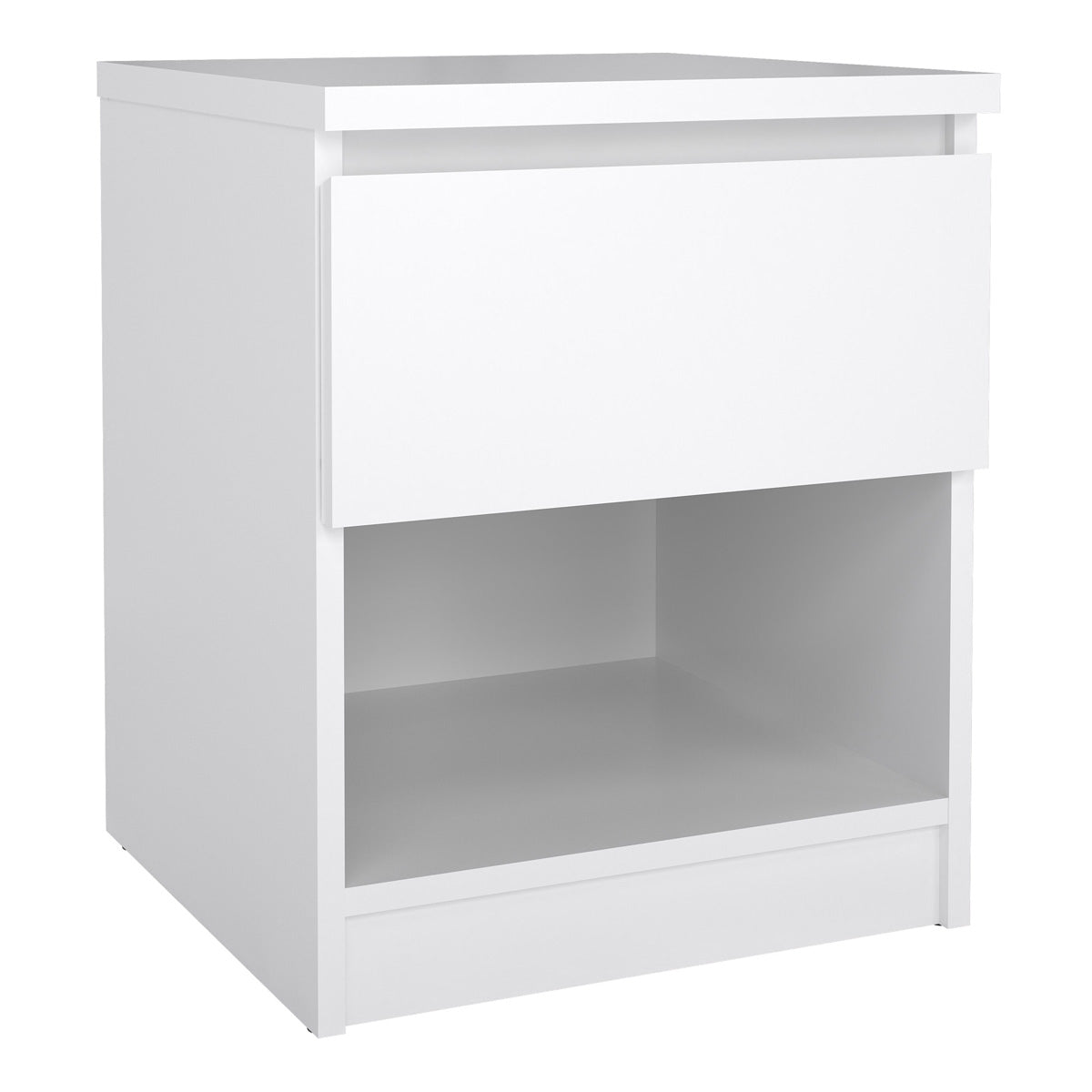 Wooden Bedside Cabinet With 1 Drawer And 1 Shelf - Naia