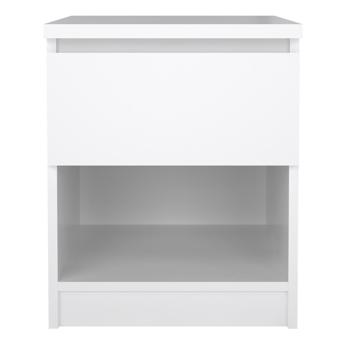 Wooden Bedside Cabinet With 1 Drawer And 1 Shelf - Naia