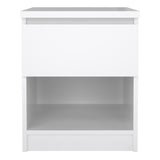 Wooden Bedside Cabinet With 1 Drawer And 1 Shelf - Naia