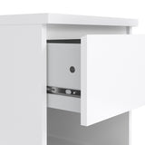 Wooden Bedside Cabinet With 1 Drawer And 1 Shelf - Naia