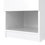 Wooden Bedside Cabinet With 1 Drawer And 1 Shelf - Naia