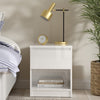 Wooden Bedside Cabinet With 1 Drawer And 1 Shelf - Naia