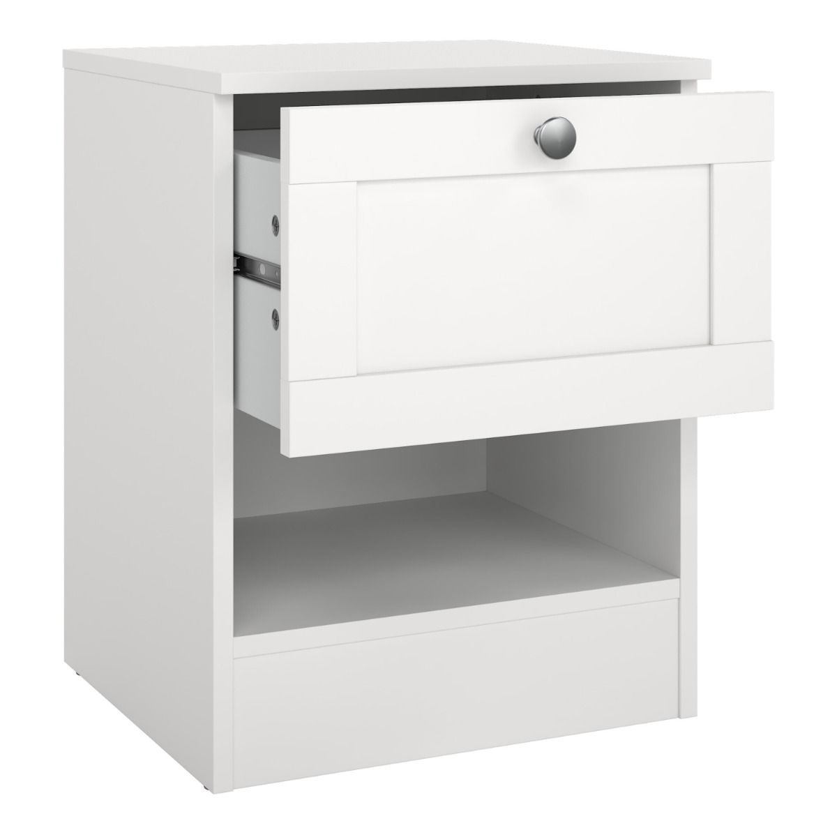 Wooden Bedside Cabinet With 1 Drawer - Brande