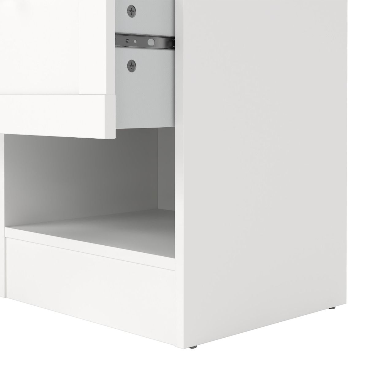 Wooden Bedside Cabinet With 1 Drawer - Brande