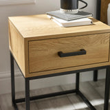 Wooden Bedside Cabinet With 1 Drawer - Harlow