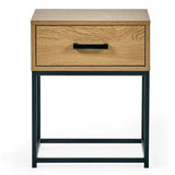 Wooden Bedside Cabinet With 1 Drawer - Harlow