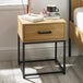 Wooden Bedside Cabinet With 1 Drawer - Harlow